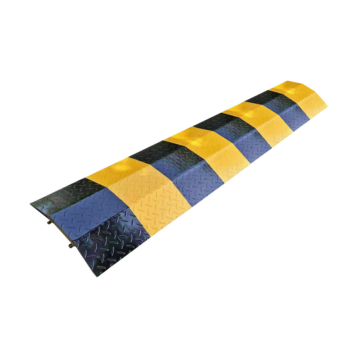 Heavy Duty Steel Speed Hump Black and Yellow Section
